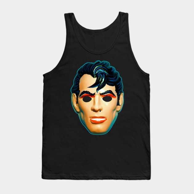 Greaser Man Mask Tank Top by TJWDraws